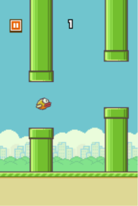 Flappy-Birds green pipe